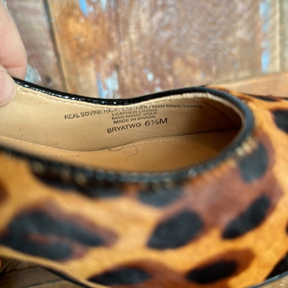 Nurture Brayatwo Calf Hair Leopard Print Block Heels Size 6.5 - Picture 6 of 10